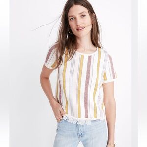 Madewell Blakley Stripe Sweater Tee